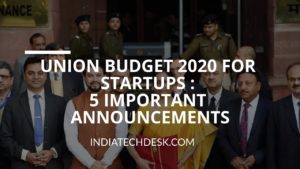 Union budget for startups India