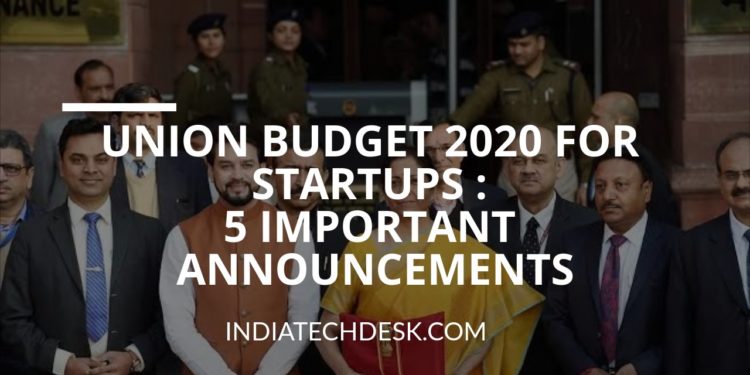 Union budget for startups India
