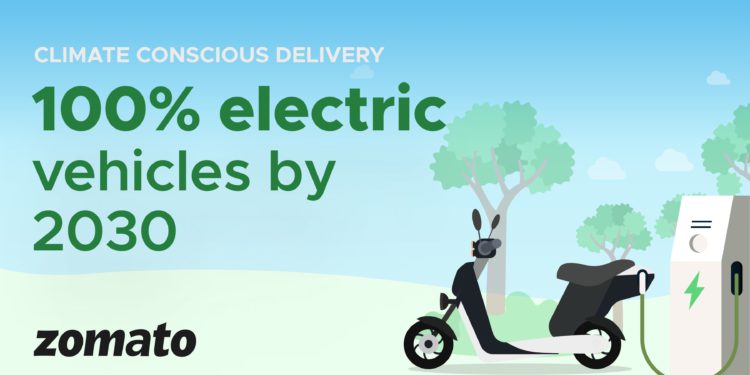 Zomato commits to EVs for deliveries.
