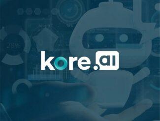 Kore.ai's AI-powered chatbot builder technology showcased, backed by strategic investment from Nvidia, aligning with Gartner's market projections.