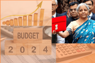 A snapshot of Finance Minister Nirmala Sitharaman presenting India's Interim Budget 2024-25, showcasing key economic strategies and opportunities for startups.