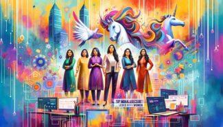 Visionary women entrepreneurs breaking barriers, leading the top five unicorns, shaping a transformative journey in India's dynamic startup landscape with innovation and success stories.