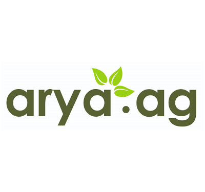 Arya.ag logo showcasing its $19.8M DFC debt facility for agritech growth, supporting farmer producer organizations (FPOs) in India.