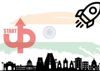 An infographic showcasing emerging startup trends, ethical AI, green tech startups, quick commerce evolution, and the Indian startup ecosystem in 2025.