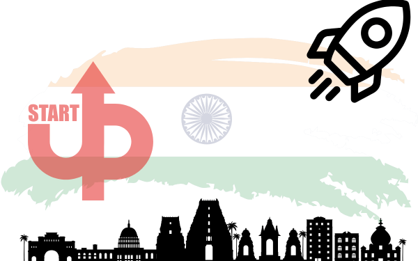 An infographic showcasing emerging startup trends, ethical AI, green tech startups, quick commerce evolution, and the Indian startup ecosystem in 2025.