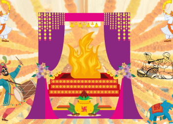 Fake wedding venue set up for immersive experiences, showcasing cultural rituals for Gen Z, driving economic impact, and social media engagement.