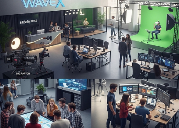 WaveX and T-Hub collaboration logo representing India's creative tech startup ecosystem growth through AVGC-XR incubation centers innovation.