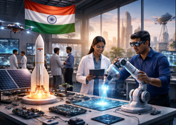 India startups boom crosses 200,000 as fintech takes 41% funding while deep tech like semiconductors and quantum remain underfunded.