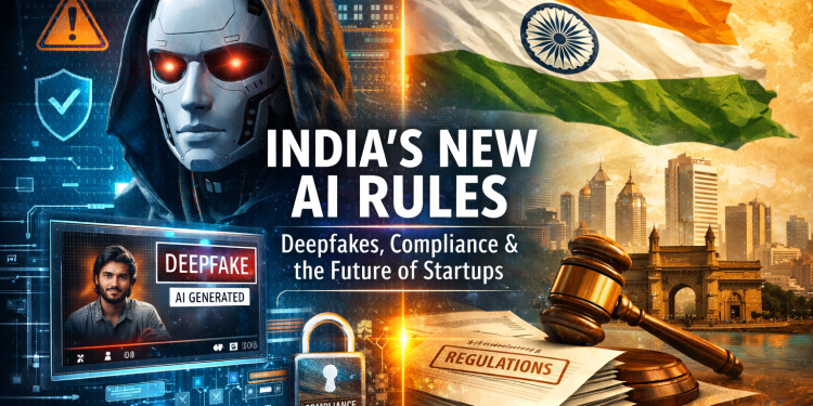 India's synthetic content regulations and deepfake rules require content watermarking, AI-generated content verification, affecting startup compliance and intermediary liability.
