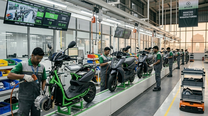 Auto PLI scheme eligibility thresholds excluding EV startups like Ather Energy from India manufacturing and electric two-wheeler incentives set for change.