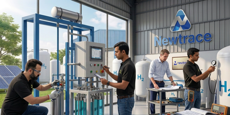 Green Hydrogen startup Newtrace advances India Green Hydrogen with new Electrolyser Technology, boosting Hydrogen Energy India under the National Green Hydrogen Mission.